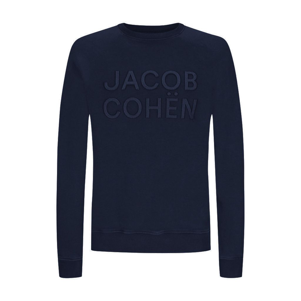 Blue Cotton Men's Sweater