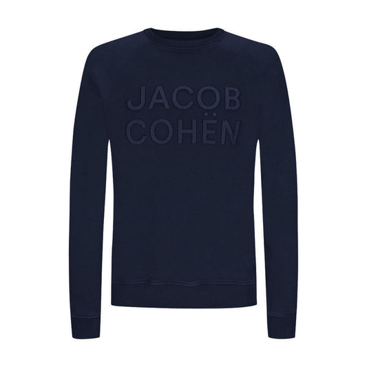 Blue Cotton Men's Sweater