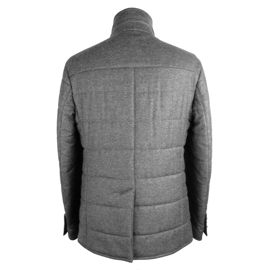 Gray Wool Men Jacket
