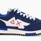 Blue Leather Men Sneaker