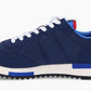Blue Leather Men Sneaker