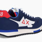 Blue Leather Men Sneaker