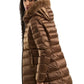 Brown Polyamide Women Coat