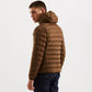 Brown Nylon Men Jacket