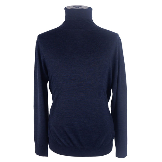 Blue Cashmere Men Sweater