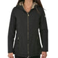 Elegant Black Hooded Down Jacket for Women