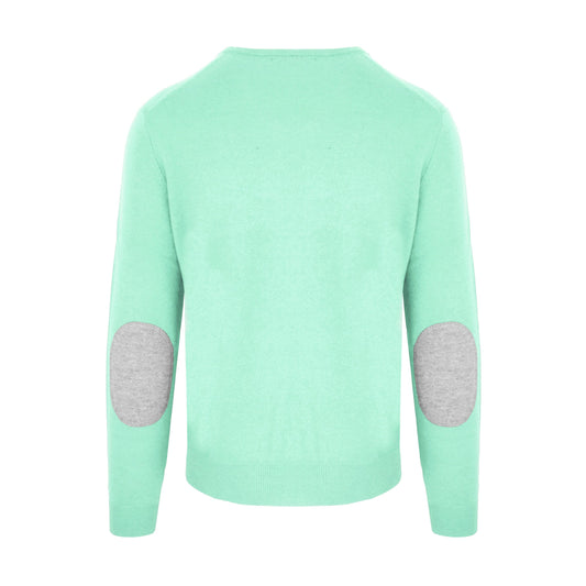 Green Wool Men Sweater