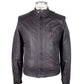 Gray Polyurethane Men Jacket