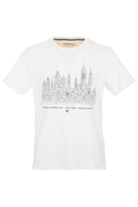 White Cotton Men TShirt