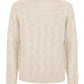 Beige Wool Blend Turtleneck Sweater