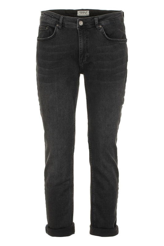 Black Cotton Men Jeans