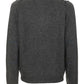 Elegant Wool Blend Zip Sweater with High Collar