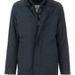Blue Polyester Men Jacket