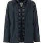 Blue Polyester Men Jacket