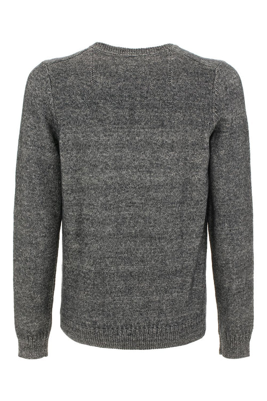 Blue Cotton Men Sweater