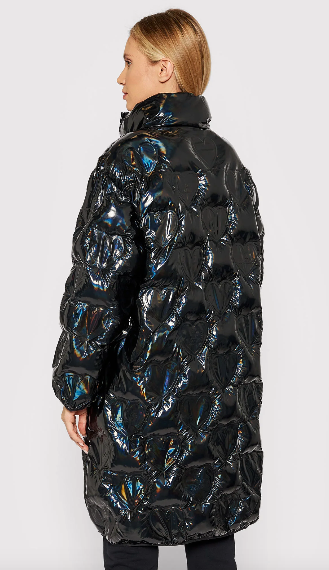 Black Polyester Women Jacket