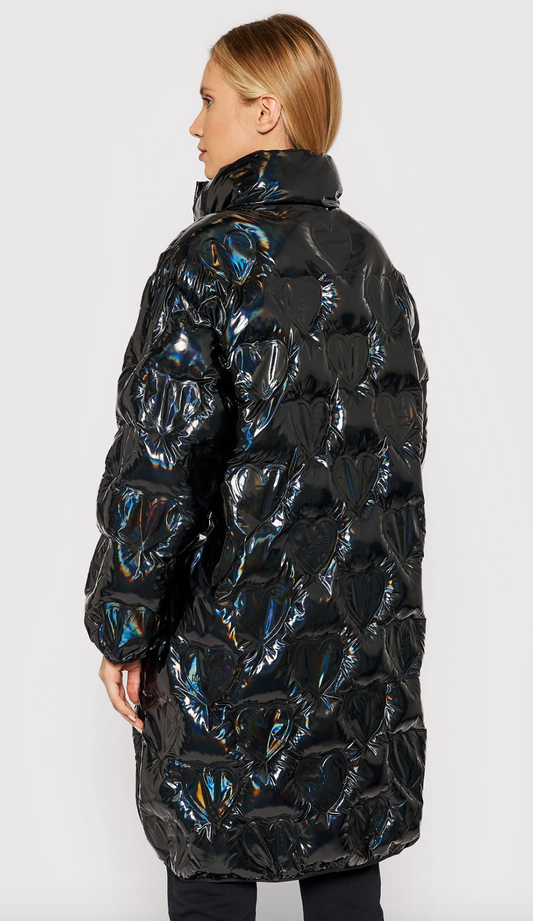 Black Polyester Women Jacket