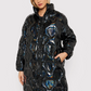 Black Polyester Women Jacket