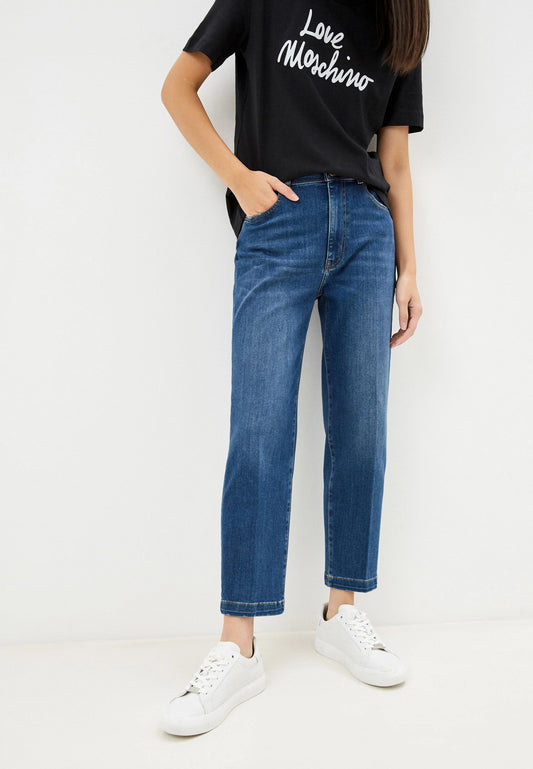 Blue Viscose Women's Jean
