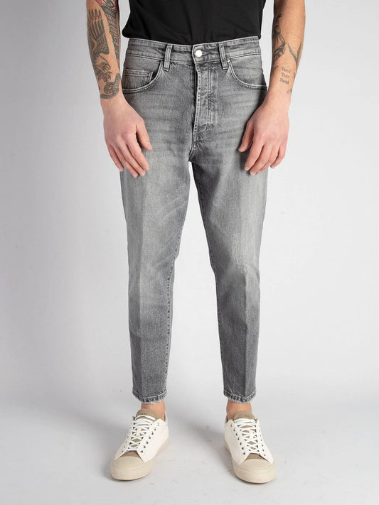 Gray Cotton Men's Jeans