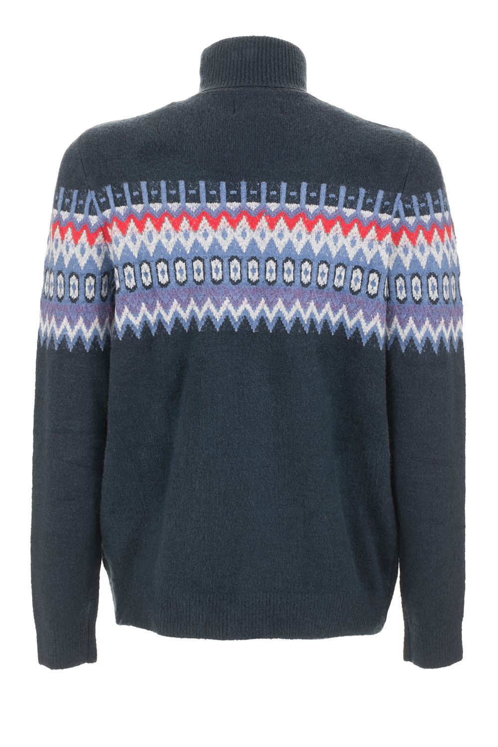 Blue Acrylic Men Sweater