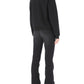 Black Cotton Women Sweater