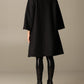 Black Wool Women Coat