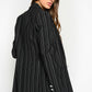 Black Polyester Women Blazer