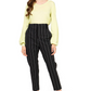 Black Polyester Women Pants