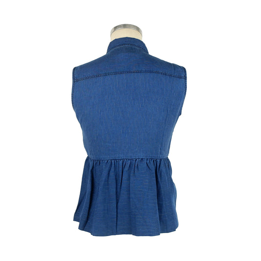 Blue Lyocell Women Shirt