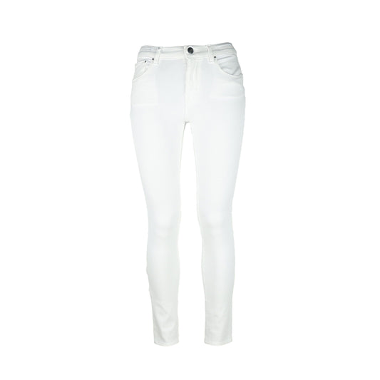 White Cotton Women's Jeans