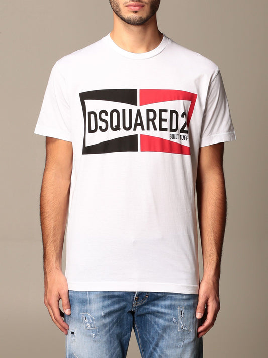 White Cotton Men T-Shirt