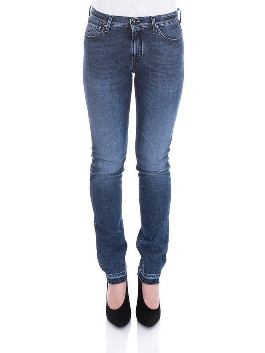 Blue Cotton Women's Slim-Fit Jean