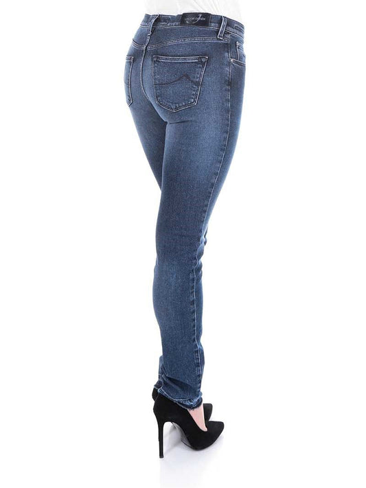 Blue Cotton Women's Slim-Fit Jean