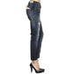 Blue Cotton Women Jeans