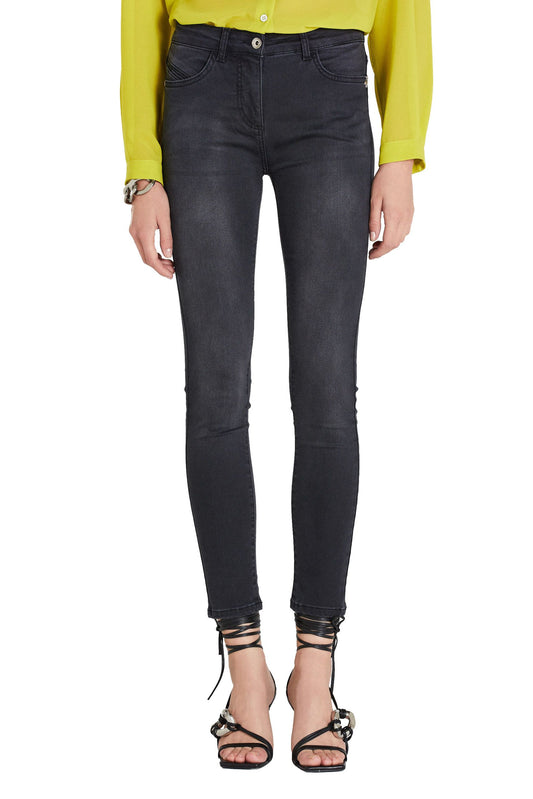 Black Cotton Women's Jeans