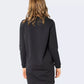 Embossed Logo Cotton Dress in Black