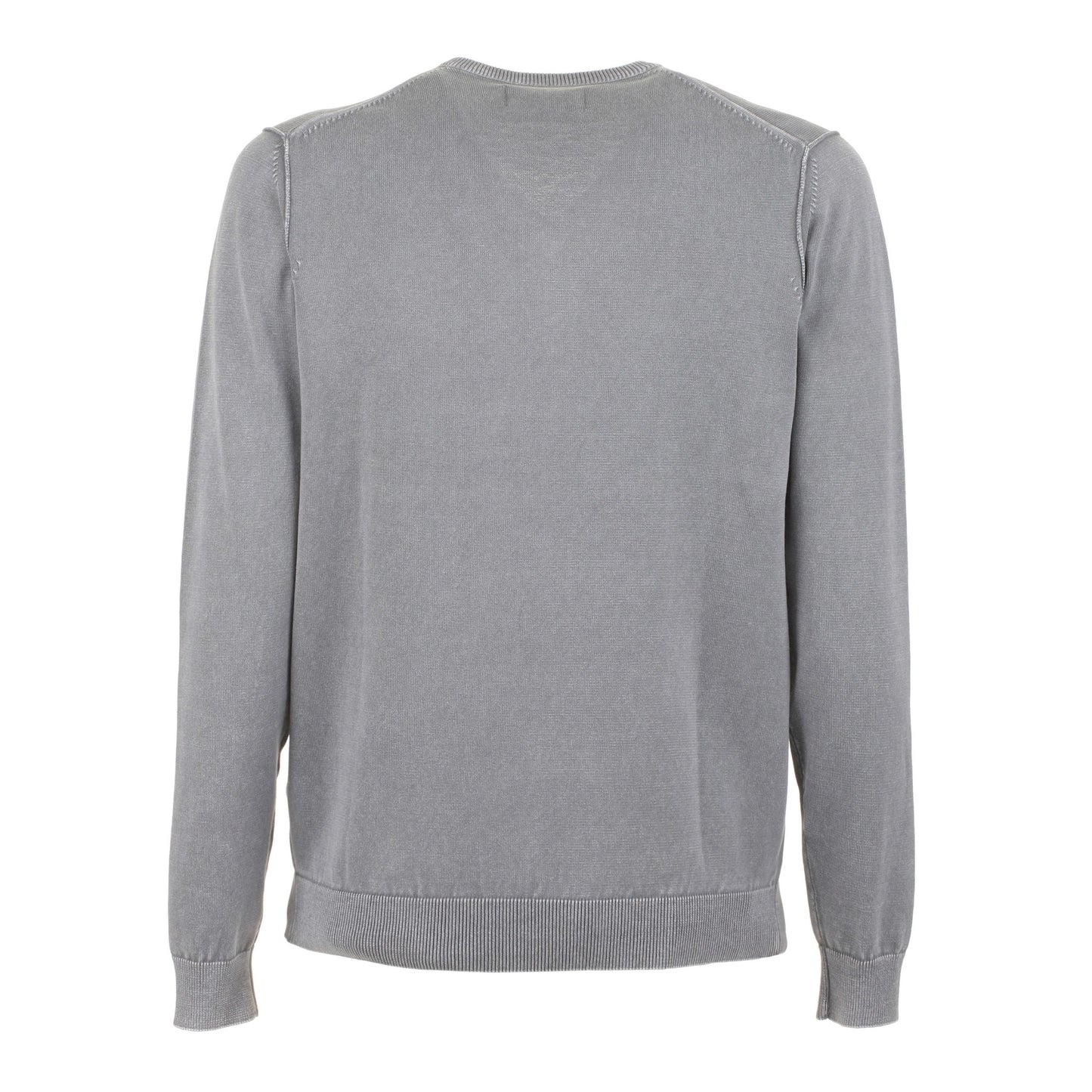 Gray Cotton Men Sweater