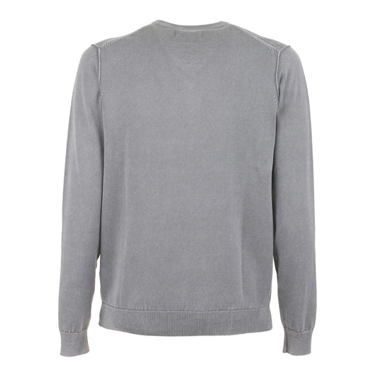 Gray Cotton Men Sweater