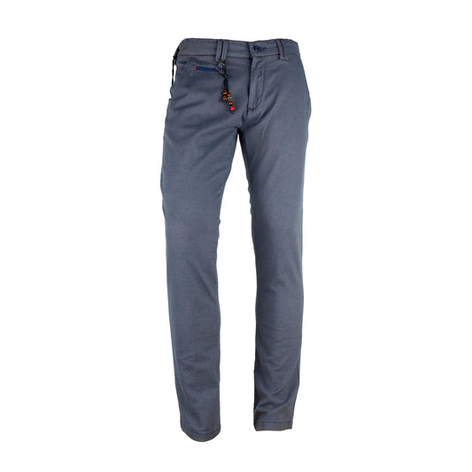 Gray Cotton Men Trouser
