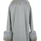Gray Virgin Wool Women Coat
