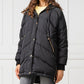Black Polyester Women Jacket