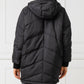 Black Polyester Women Jacket