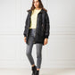 Black Polyester Women Jacket