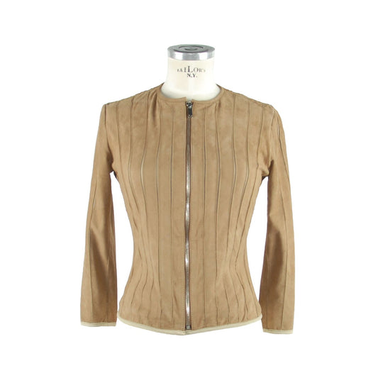 Brown Leather Women Jacket