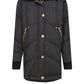 Black Polyester Women Jacket