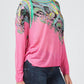Fuchsia Viscose Women Sweater