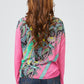 Fuchsia Viscose Women Sweater