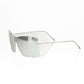 Silver Metallic Fiber Women Sunglasses