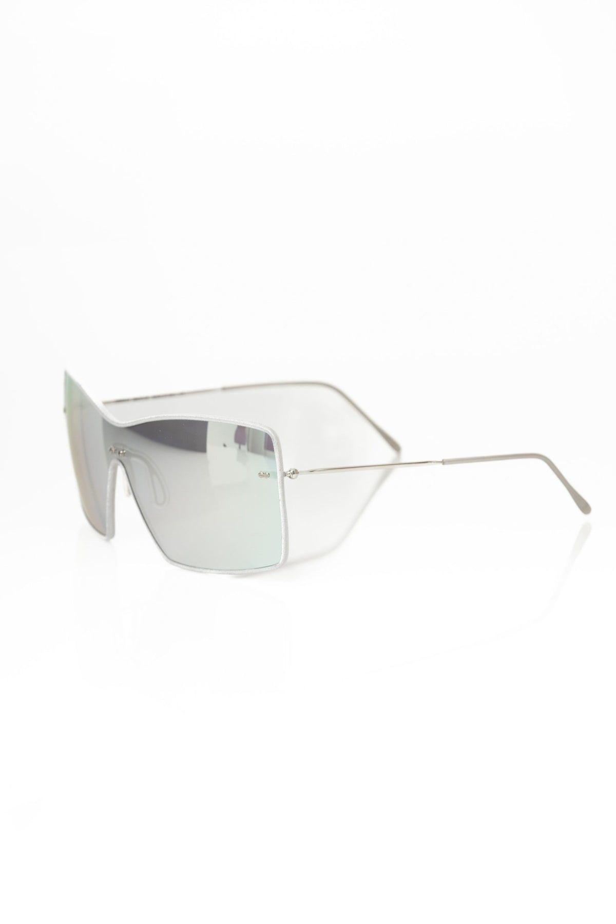 Silver Metallic Fiber Women Sunglasses